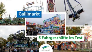 Gallimarkt 5 Fahrgeschäfte im Test  Fahrgeschäftetest 2023 [upl. by Nap]