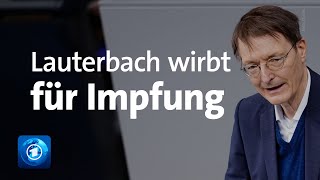 Lauterbach Pandemie nur durch Impfung überwindbar [upl. by Engel]