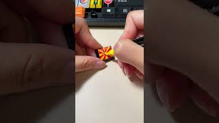 Drawing North Macedonia flag on the keyboard shorts diy art tiktok trending [upl. by Ernald500]