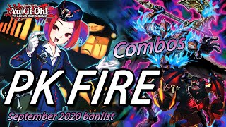 YuGiOh PK FIRE COMBOSDECKLIST POST SEPTEMBER 2020 BANLIST [upl. by Ayin]