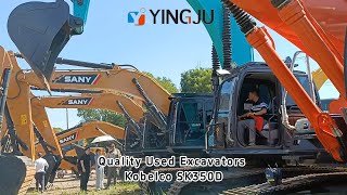 HighQuality Used Excavators for Construction Projects Worldwide Kobelco SK350D [upl. by Sherm]