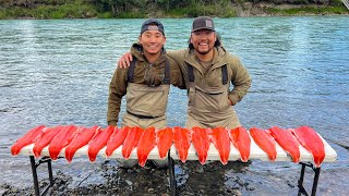 FRESH Alaska Salmon CATCH CLEAN COOK Filling The Freezer [upl. by Adlesirk]