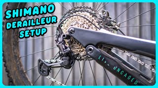 How To Install And Adjust A Shimano Derailleur  MTB Maintenance [upl. by Junette]