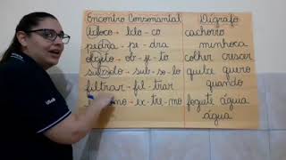 Português Dígrafo e Encontro Consonantal vídeo 1  3° ANO Fundamental [upl. by Eenafets]