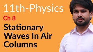 First Year Physics Ch 8  Stationary Waves in Air Columns  FSc Physics Book 1 [upl. by Korney464]