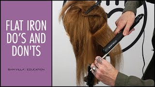 Flat Iron Dos and Donts  Straightening Your Hair THE RIGHT WAY [upl. by Aurlie]