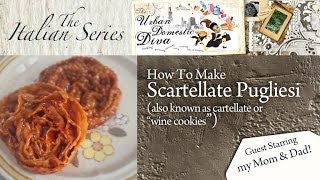 How To Make Scartellate Pugliese also known as cartellate or quotwine cookiesquot [upl. by Tadd]