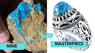 From Mine to Masterpiece Crafting Persian Turquoise Jewellery [upl. by Savart146]