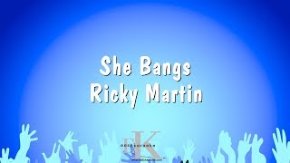 She Bangs  Ricky Martin Karaoke Version [upl. by Cathrin]