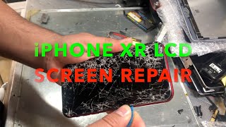 iPhone XR screen Replacement details STEP BY STEP tutorial 2023 [upl. by Ellocin]