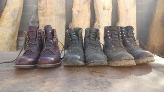 My three Red Wing boots Iron Ranger and Blacksmith [upl. by Kenney836]