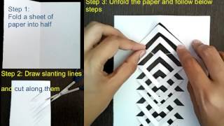 Kirigami tutorial  How to make kirigami  Easy and simple Kirigami [upl. by Airpac]