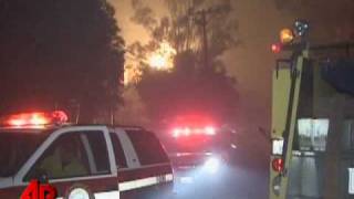 California Fires Force Thousands to Evacuate [upl. by Kcirdez]