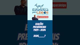 📊 Presidentes eleitos no Brasil 1989  2022 estatisticaparaleigos estatística [upl. by Nilde]