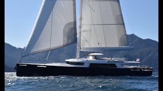 40 m Steel hull Motorsailer EXTEREME Sailing video [upl. by Zenda739]