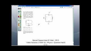 Bansal Classes Kota JEE Main 2013 Solutions Code Q Physics Q 61 to 64 [upl. by Takara111]