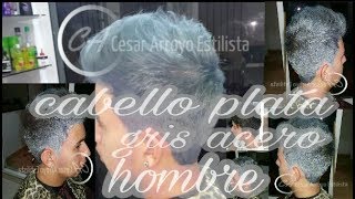 CABELLO PLATA GRIS ACEROHOMBRE [upl. by Elletse]