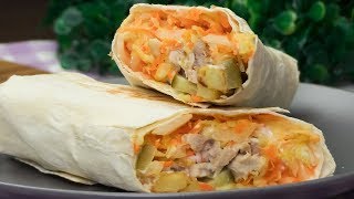 Comment faire à la maison le plus savoureux shawarma au prix de rien   Savoureuxtv [upl. by Yeruoc947]