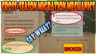 CrossSeason Migration Mechanics in Rise of Kingdoms Are Broken  Heres Why [upl. by Yejus]