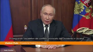 Putin quotArmi occidentali contro la Russia risponderemoquot [upl. by Aiseneg]