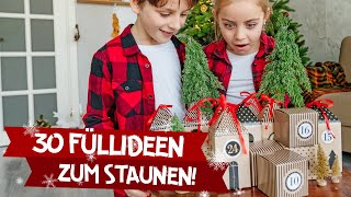 Top 30 Kinder Adventskalender Füllideen 🎁🎄OHNE SÜßIGKEITEN Selbstgemachten Adventskalender befüllen [upl. by Giacomo421]