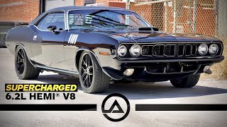 Hellcat Swapped Cuda ProTouring Build  707HP quotHellcudaquot [upl. by Aluor]