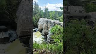 Bonnechere caves and waterfalls shorts shortvideo waterfalls nature summer pleasesubscribe [upl. by Aissila490]