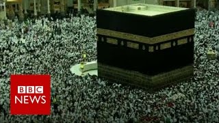 Millions of Hajj pilgrims reaching Mecca  BBC News [upl. by Esylle428]