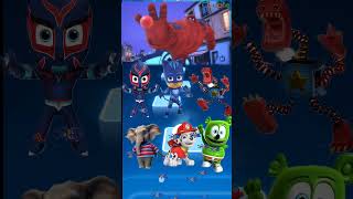 Pocoyo Pato  PJ Masks VS Night Ninja  Cleo And Cuquin  Astronomia Coffin Dance Cover [upl. by Enivid]