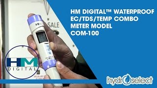 HM Digital™ Waterproof ECTDSTEMP Combo Meter Model COM100 [upl. by Abeh593]