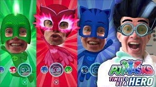 PJ Masks iPad Transform into Gekko Owlette Catboy Disney Junior [upl. by Relyc]