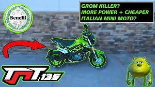 BENELLI TNT135  TEST RIDEREVIEW  TNT 135 VS GROM  GROM KILLER  USA [upl. by Wolfgang]