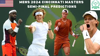 Mens Tennis  2024 Cincinnati Masters SemiFinal PREVIEWS amp PREDICTIONS  Ft Sinner vs Zverev 🎾🏆 [upl. by Aneram228]