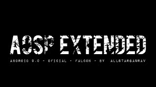 ROM AOSP Extended Android 90 Oficial Falcon by Allstargaurav [upl. by Rusel473]