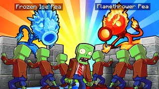 Elemental PLANTS vs ZOMBIES Challenge Minecraft [upl. by Enaasiali476]