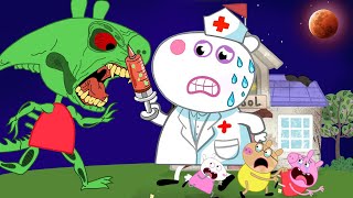 Peppa Zombie Apocalypse Zombies Appear At The Pig House🧟‍♀️  Peppa Pig Funny Animation [upl. by Sapienza]