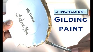 How To Make GOLD PAINT ✨ DIY Liquid Gilding Paint🌟 [upl. by Notgnirra]