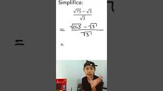 Simplificación de RAICES en 1 minuto shortsviral maths ecuaciones matematicas [upl. by Jurkoic]