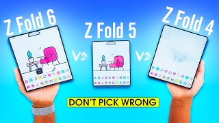 AVOID A MISTAKE Galaxy Z Fold 6 vs Z Fold 5 vs Z Fold 4 Full Comparison [upl. by Maillij]