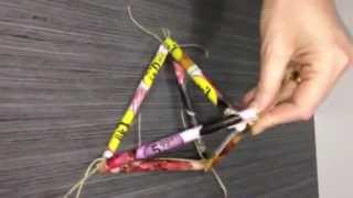 How to make Recycled Paper Sticks for Maths Puzzles Art i [upl. by Stanwinn601]