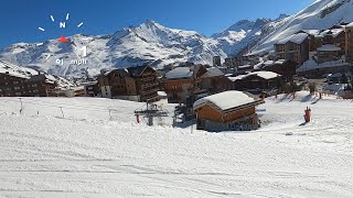 32MPH with people still overtaking Skiing RED BLEUETS GoPro HD POV  Tignes resort  Apr 2023 [upl. by Natfa]