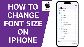 How to Change Font Size on iPhone 2024 [upl. by Busiek563]