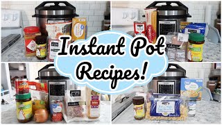 4 DUMP amp GO INSTANT POT RECIPES EASY PRESSURE COOKER DINNER IDEAS [upl. by Schatz]