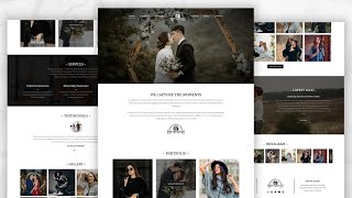 How To Build Photography Portfolio Website Using HTML CSS and JavaScript [upl. by Yssor371]