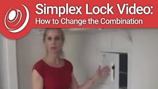 Simplex Lock Video How to Change the Combination [upl. by Largent]