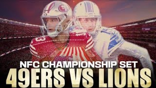 Detroit vs San Francisco NFC Championship Round prediction madden simulation [upl. by Dahs]