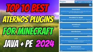 Top 10 Best Aternos Plugins For Your Minecraft Server  Best Plugins in aternos free server in Hindi [upl. by Merissa204]