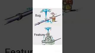 Bug vs feature programmingmemes debuggingmemes codingshorts memes [upl. by Zannini]