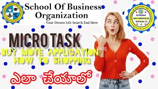 SBO MICRO TASK AND BUY MOTE APPLICATION [upl. by Acirderf]