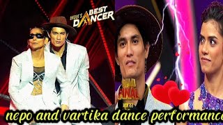 Nepo and vartika dance performance indias best dancer season 4semifinalefullepisodenepoandakina [upl. by Nnovahs]